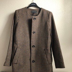 🥰 Beautiful Ann Taylor wool blend houndstooth checkered coat